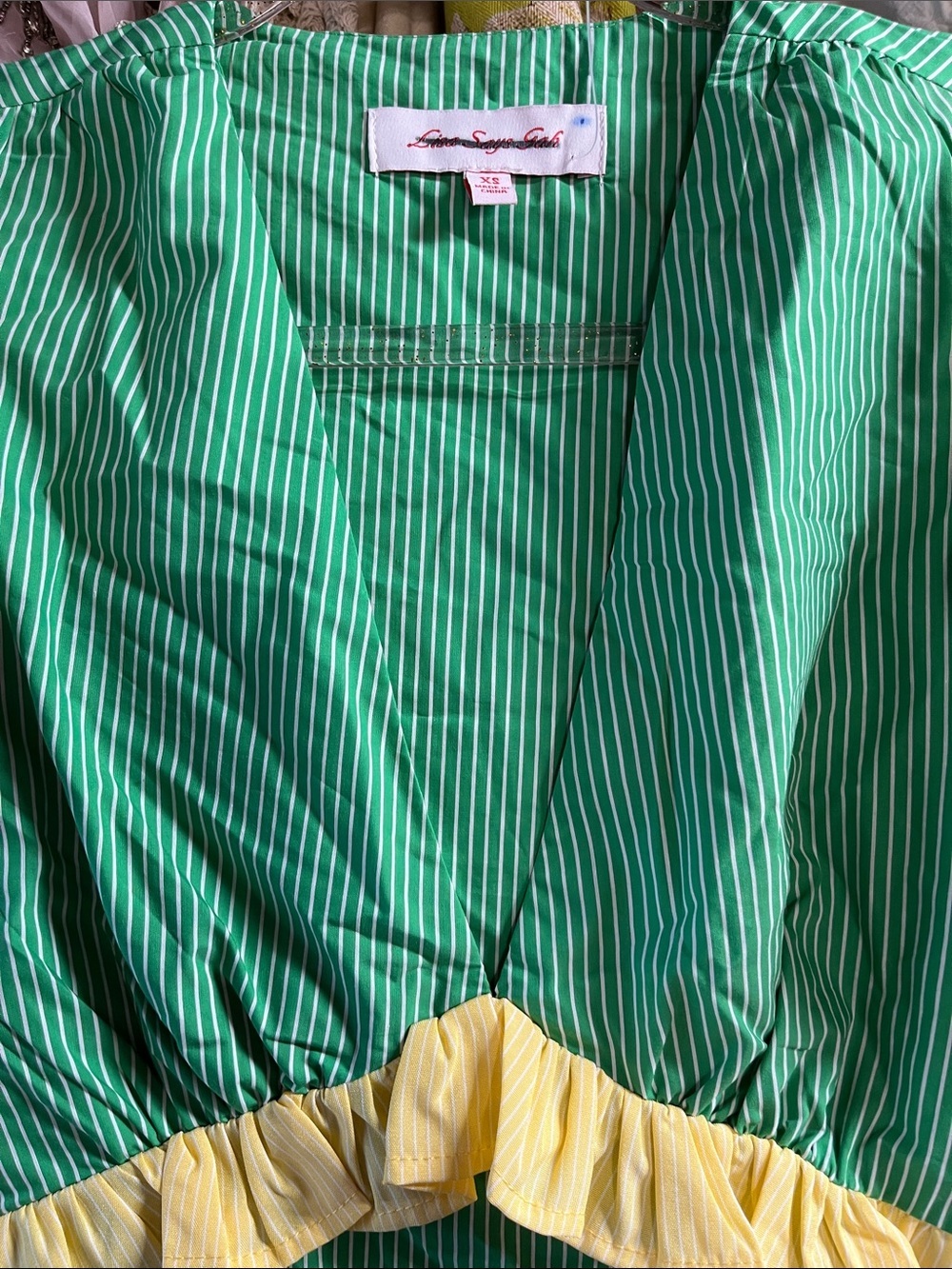 Lisa Says Gah Xs Striped Dress Like new - Picture 7 of 7